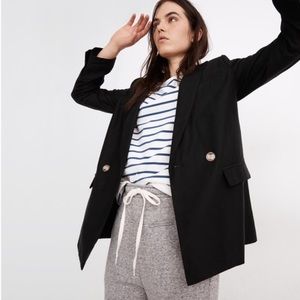 Madewell Plus Drapeweave‎ Caldwell Double-Breasted Blazer